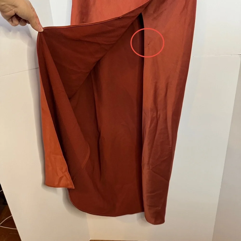 BHLDN Dylan One-Shoulder Satin Side-Slit Gown - Picture 10 of 16